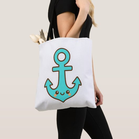 Kawaii Türkis Anchor - Whimsical & Cheerful Tasche (Von Nahem)