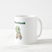 Kawaii Turtle Tasse - Niedlicher Slomotionx Cartoo (VorderseiteRechts)