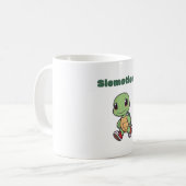 Kawaii Turtle Tasse - Niedlicher Slomotionx Cartoo (Vorderseite Links)