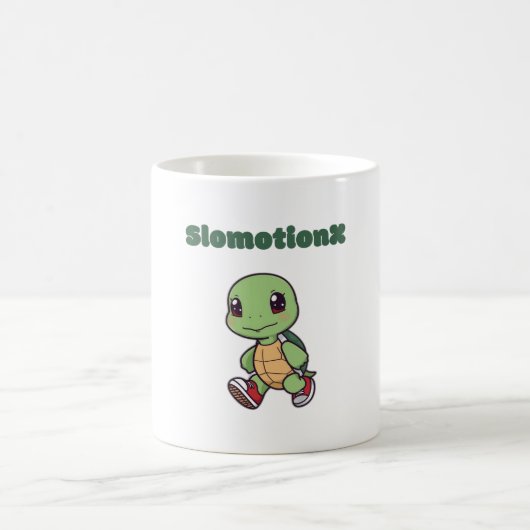 Kawaii Turtle Tasse - Niedlicher Slomotionx Cartoo (Mittel)