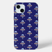 Kawaii UFO-Muster Case-Mate iPhone Hülle (Rückseite)