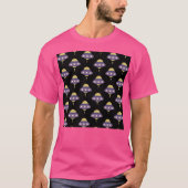 Kawaii Ufo Pattern T-Shirt (Vorderseite)