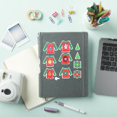 Kawaii Ugly Sweaters Weihnachtsplaner Stickers Aufkleber (iPad Hülle)