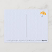 Kawaii Umbrellas Postkarte (Rückseite)