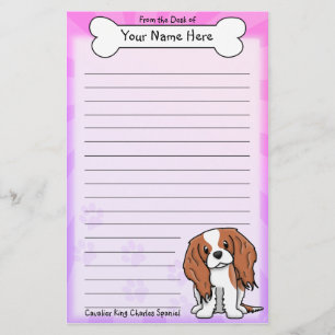Kawaii unbekümmertes Königcharles Briefpapier