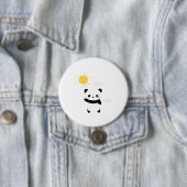Kawaii und niedlicher Panda Sonnenschein Button (Beispiel)