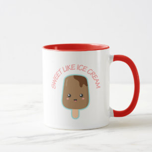 Kawaii und süß wie Eiscreme Tasse
