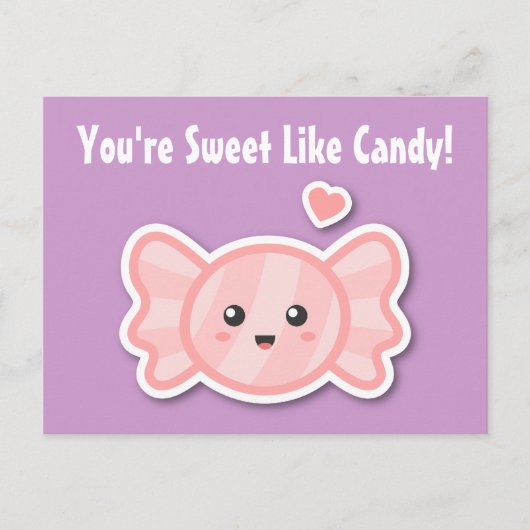Kawaii und Sweet like Candy Postkarte (Vorderseite)