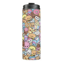 Kawaii ungesunde Fertigkost Munchies Muster