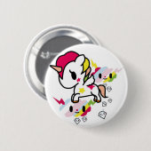 Kawaii Unicorn-Abzeichen Button (Vorne & Hinten)