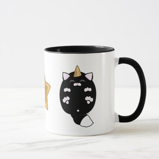 Kawaii Unicorn Cat Tasse (Rechts)