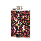 Kawaii Unicorn Cupcake Doodles Personalisiert Flachmann (Links)