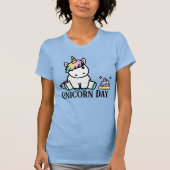 Kawaii Unicorn Day und Unicorn Poo T-Shirt (Vorderseite)