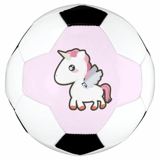 Kawaii Unicorn Fußball (Vorderseite)