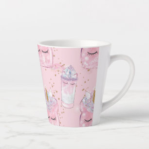 Kawaii Unicorn Toast & Milkshake - Pastel Milchtasse