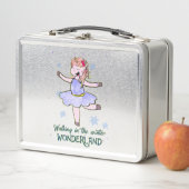 Kawaii Unicorn | Wandern im Winter Metall Brotdose (Beispiel)