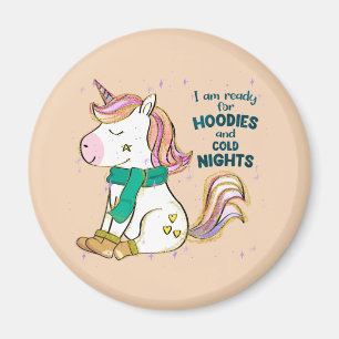 Kawaii Unicorn   Winter und Feiertage Magnet
