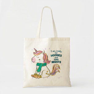 Kawaii Unicorn   Winter und Feiertage Tragetasche