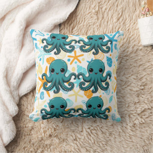Kawaii Unter dem Meer Oktopus Kissen