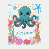 Kawaii unter dem Meeresottopus Fleecedecke (Vorderseite)