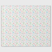 Kawaii unter der Sea Baby Shower Neutral Pastel Geschenkpapier (Flach)