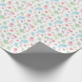 Kawaii unter der Sea Baby Shower Neutral Pastel Geschenkpapier (Ecke)
