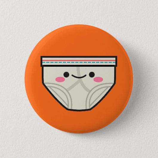 Kawaii Unterhose-Knopf Button (Vorderseite)
