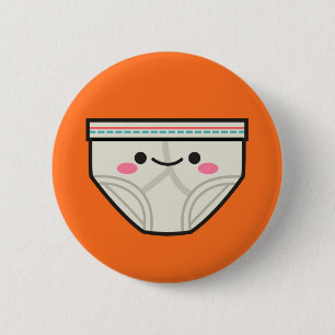Kawaii Unterhose-Knopf Button