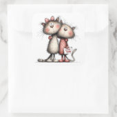 Kawaii Valentine Character 3 Inch Sticker – Cute L (Tasche)