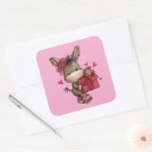 Kawaii Valentine Character 3 Inch Sticker – Cute L (Umschlag)