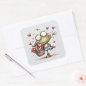 Kawaii Valentine Character 3 Inch Sticker – Cute L (Umschlag)