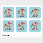 Kawaii Valentine Character 3 Inch Sticker – Cute L (Blatt)