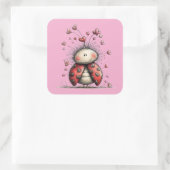Kawaii Valentine Character 3 Inch Sticker – Cute L (Tasche)