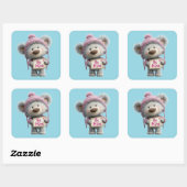 Kawaii Valentine Character 3 Inch Sticker – Cute L (Blatt)