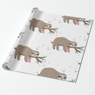 Kawaii-Valentinstag-Schluckherzen Geschenkpapier