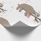 Kawaii-Valentinstag-Schluckherzen Geschenkpapier (Ecke)