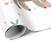 Kawaii-Valentinstag-Schluckherzen Geschenkpapier (Rolleneckpunkt)