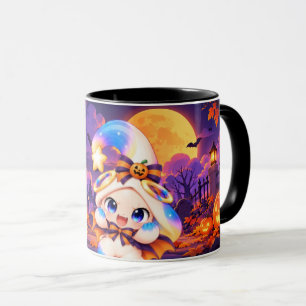 Kawaii-Vampir-Kürbis-Tasse - Halloween Tasse