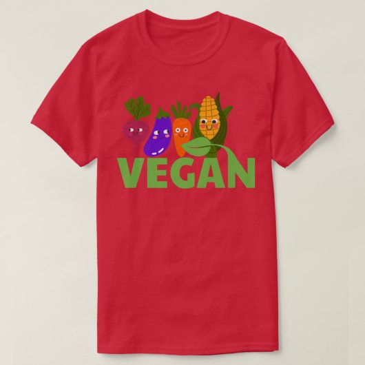 Kawaii Vegetables Pflanze basierend auf Ernährung  T-Shirt (Design vorne)