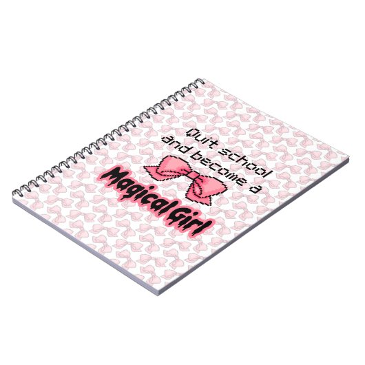 kawaii verlassene Schule stehen einem magischen Notizblock (Linke Seite)