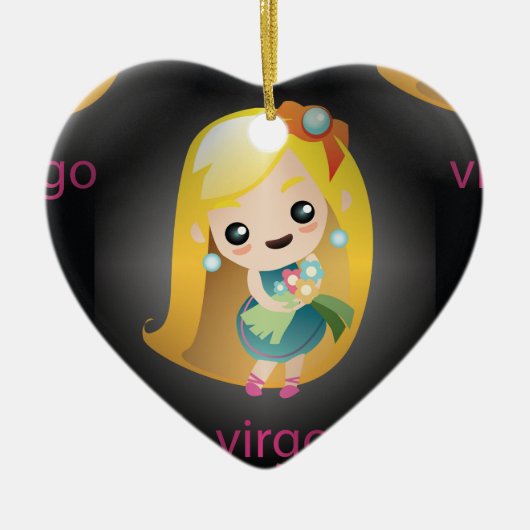 Kawaii virgo keramikornament (Vorne)
