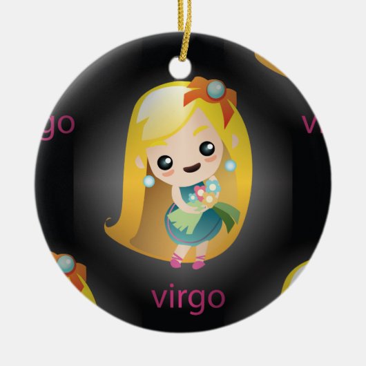 Kawaii virgo keramikornament (Vorne)