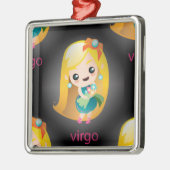 Kawaii virgo silbernes ornament (Links)