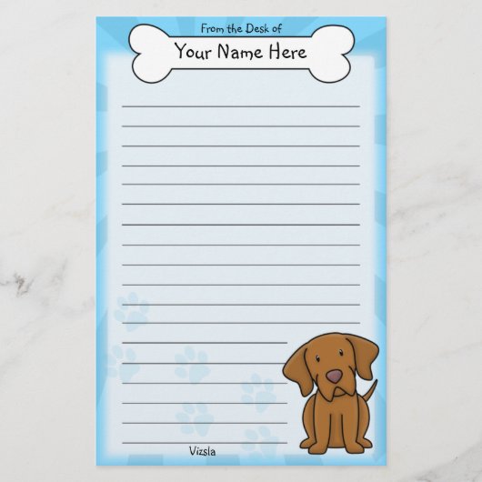 Kawaii-Vizsla-Stationierung Briefpapier (Vorderseite)