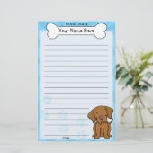 Kawaii-Vizsla-Stationierung Briefpapier (Stehend Vorderseite)