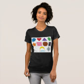 Kawaii Vorschule-Formen T-Shirt (Vorne ganz)