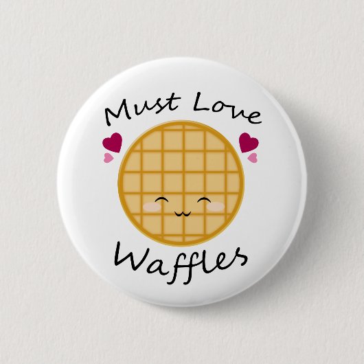 Kawaii Waffle Button (Vorderseite)