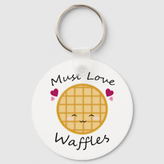 Kawaii Waffle Schlüsselanhänger