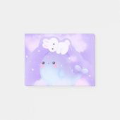 Kawaii-Wal- und Kaninchenkleber Post-it Klebezettel (Vorderseite)