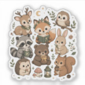 Kawaii Wald Freunde Sticker Sammlung (Vorderseite)
